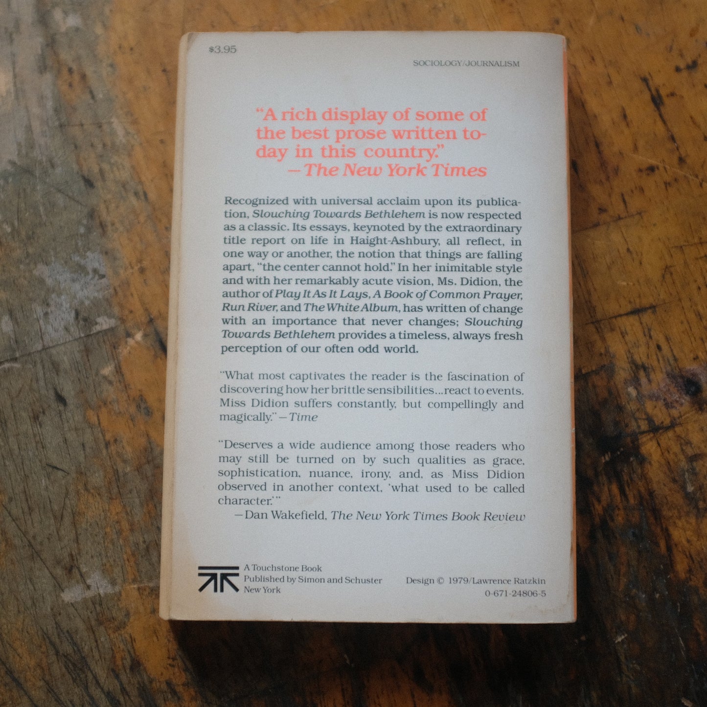 Slouching Towards Bethlehem by Joan Didion