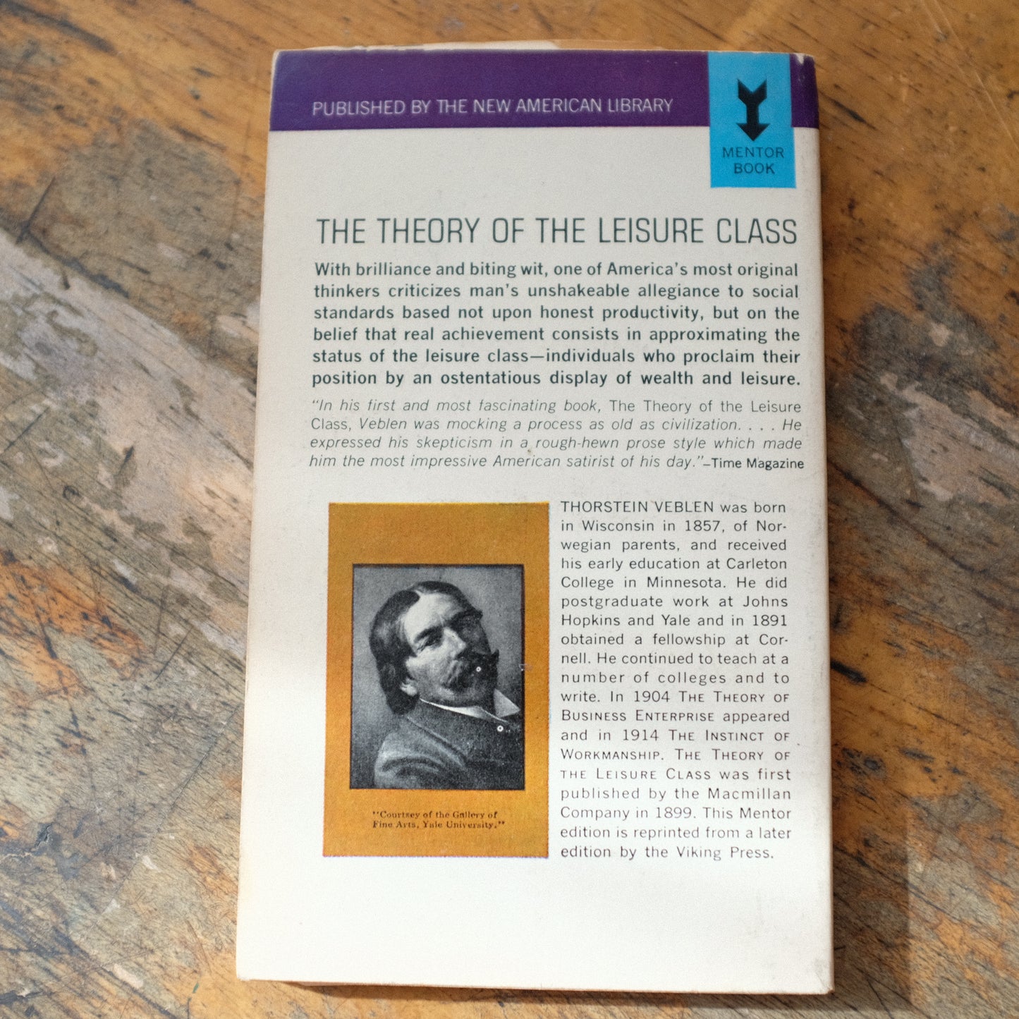 Theory of the Leisure Class by Thorstein Veblen