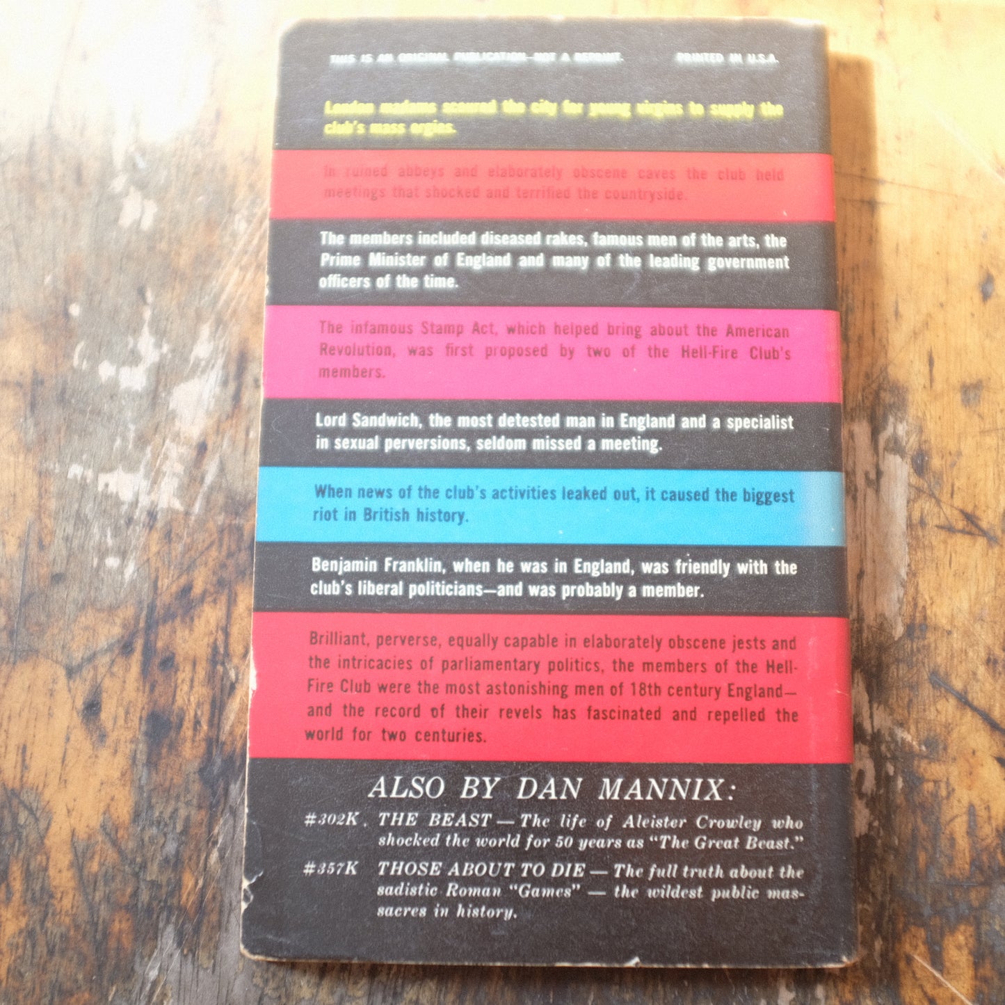 The Hellfire Club by Daniel P. Mannix