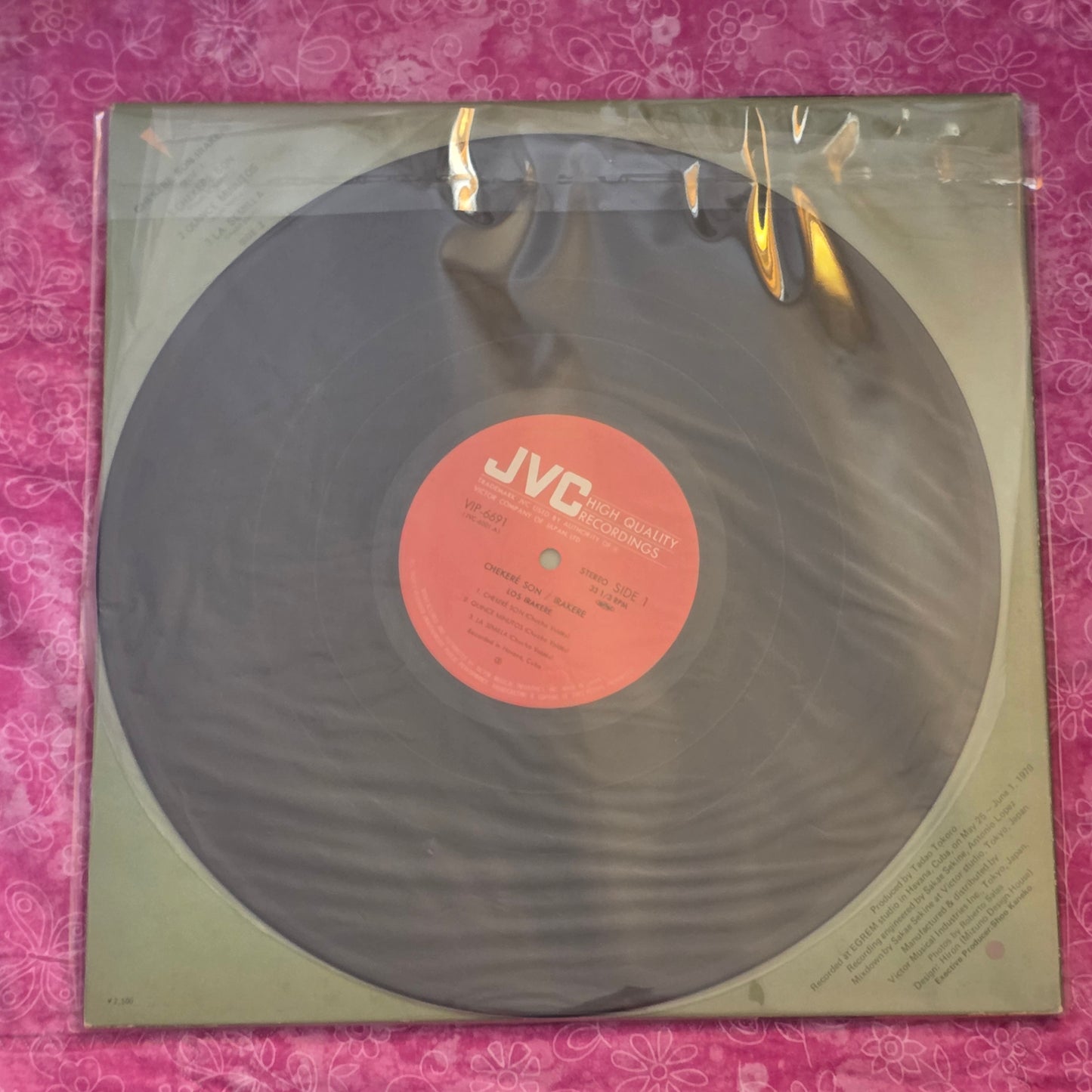 Irakere – Chekeré Son (JVC – VIP-6691) gatefold w/ Obi